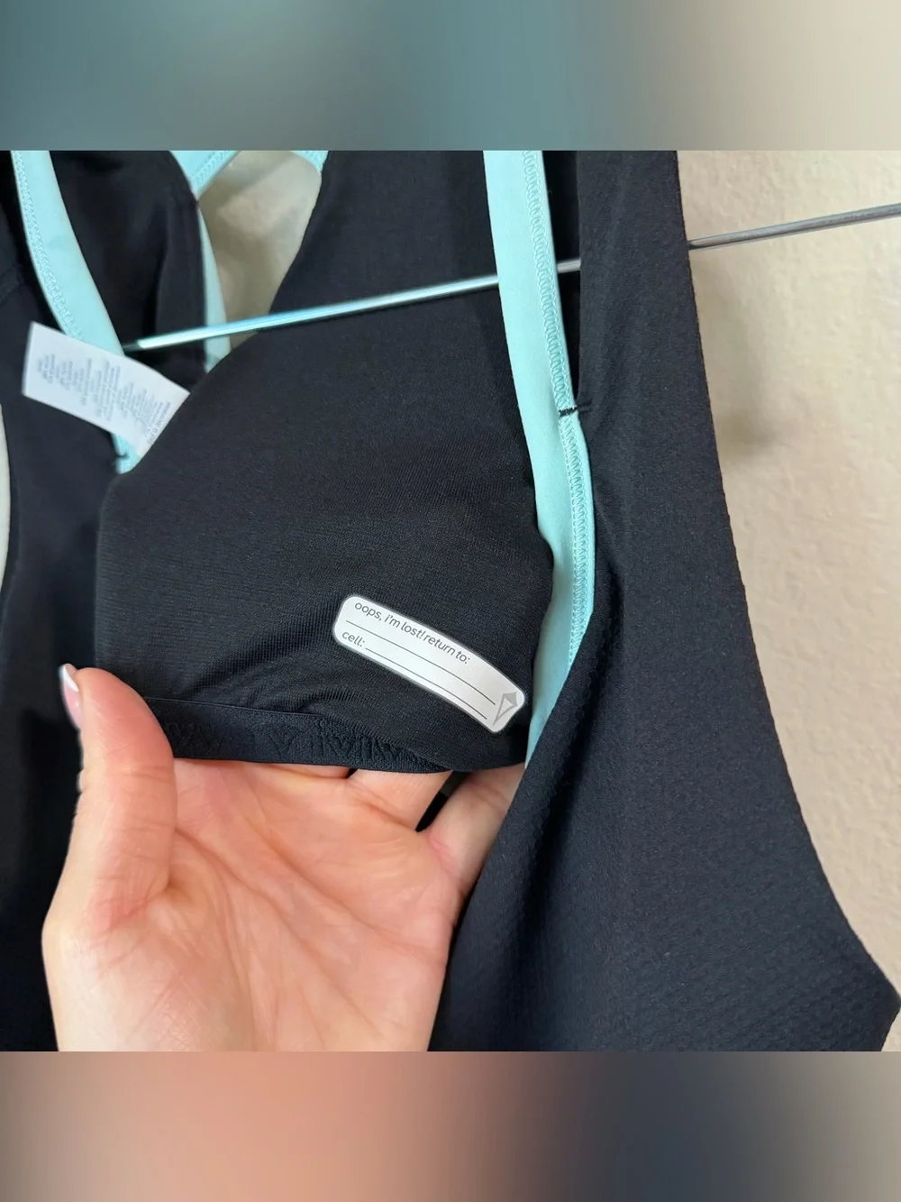NWT Ivivva By Lululemon Give It Your All Tennis Dress Black Aqua Girls Sz 14